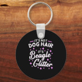 ビーグルドッググリッター キーホルダー (正面)
