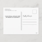 ビーグルドッグサンタフェスティバルツリーメリークリスマス シーズンポストカード (裏面)