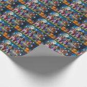 ビーグルドッグスパンプキンハロウィンおもしろい ラッピングペーパー (角)