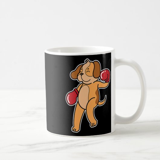 ビーグルドッグドーズボクシング コーヒーマグカップ (右)