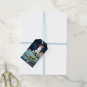 ビーグルドッグハロウィーントラック怖い夜 ギフトタグ (より糸付き)