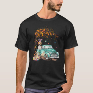 ビーグルドッグバニートラックヒッピー狩りエッグツリーイースト Tシャツ
