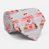 ビーグルドッグバレンタインデーキスをするス ネクタイ (ロール)
