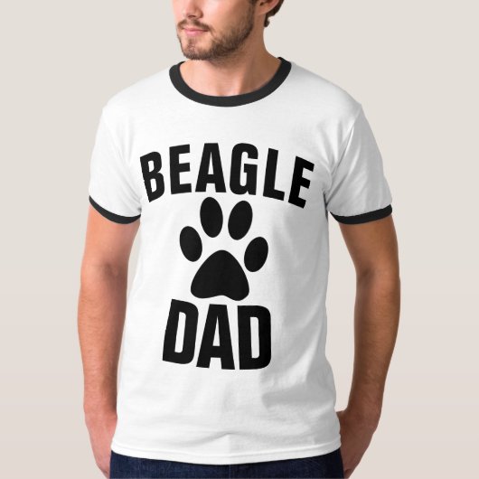 ビーグルドッグパパTシャツ Tシャツ (正面)