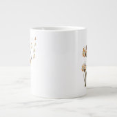 ビーグルドッグフラワーフライダンデリオン愛犬家 ジャンボコーヒーマグカップ (正面)