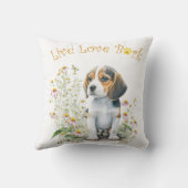 ビーグルドッグママフローラ クッション (裏面)