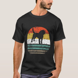 ビーグルドッグレトロヴィンテージ60s 70s 80sシルエット tシャツ