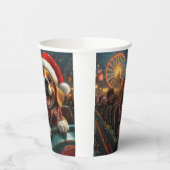 ビーグルドッグローラーコースタークリスマス 紙コップ (左)