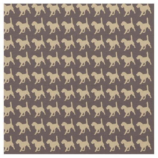 ビーグルドッグ喜び ファブリック (クローズアップ)