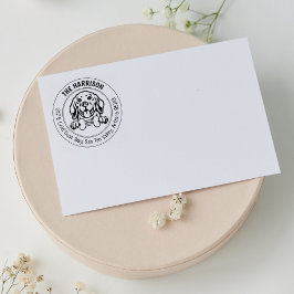 ビーグルドッグ差出人住所ファミリー ラバースタンプ