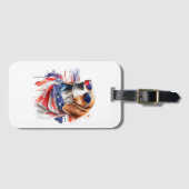 ビーグルドッグ昇華水カラーラゲッジタグ ラゲッジタグ (正面横)