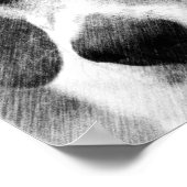 ビーグルドッグ顔ペンシルアートポスター ポスター (角)