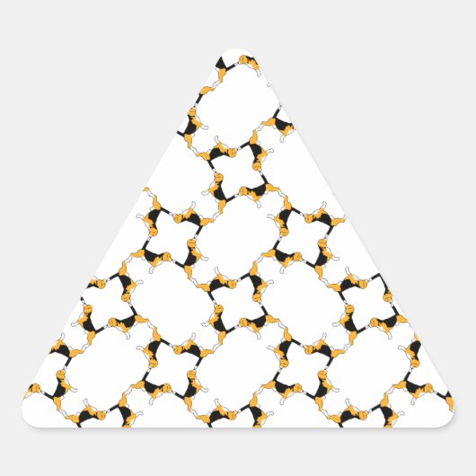 ビーグルネットワーク 三角形シール (正面)