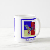 ビーグルハウンドドッグシルエットTRBY父の日 コーヒーマグカップ (正面右)