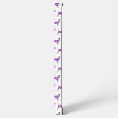 ビーグルハウンドドッグパープルシルエットモノグラム SAMSUNG GALAXYケース (左側面)