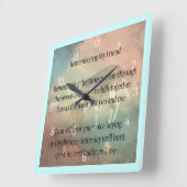 ビーグルハウンドペット記念壁時計 スクエア壁時計 (傾斜)