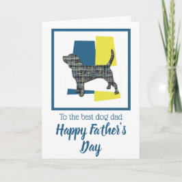 ビーグルハウンド犬 トリカラー 父の日カード カード