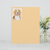 ビーグルハウンド絵画ドッグのオリジナルアニマルアート (スタンド正面)