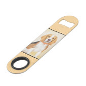 ビーグルハウンド絵画ドッグのオリジナルアニマルアート スピード栓抜き (裏面アングル)