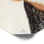 ビーグルハウンド絵画ドッグのオリジナルアニマルアート ポスター (コーナー)