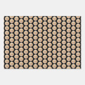 ビーグルハウンド絵画ドッグのオリジナルアニマルアート ラッピングペーパーシート (正面3)