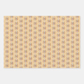 ビーグルハウンド絵画ドッグのオリジナルアニマルアート ラッピングペーパーシート (正面)