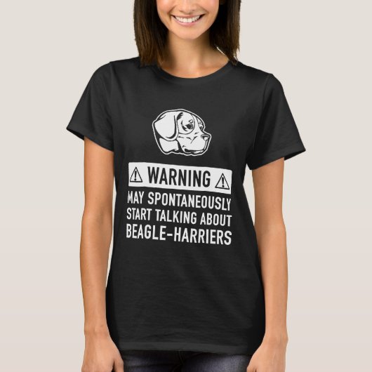 ビーグルハリアー犬のオーナーアイディア Tシャツ (正面)