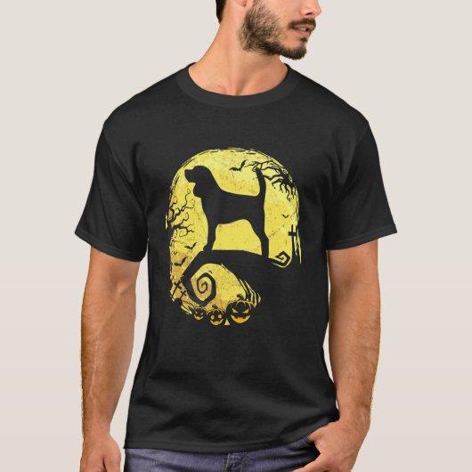 ビーグルハロウィン男性へウィメンズキッズ Tシャツ (正面)