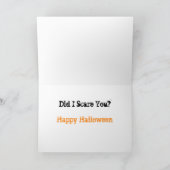 ビーグルハロウィーンのグリーティングカード カード (内部)