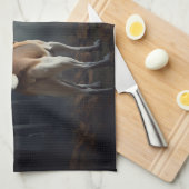 ビーグルハロウィーン怖い キッチンタオル (四つ折り)