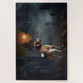 ビーグルハロウィーン怖い ジグソーパズル (縦)