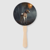 ビーグルハロウィーン怖い ハンドファン (正面)