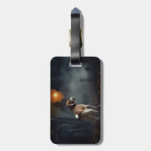 ビーグルハロウィーン怖い ラゲッジタグ (裏面縦)