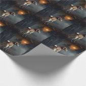 ビーグルハロウィーン怖い ラッピングペーパー (角)