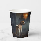 ビーグルハロウィーン怖い 紙コップ (正面)