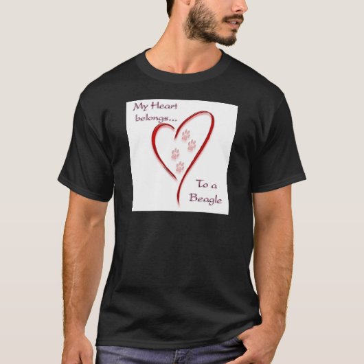 ビーグルハートの属 Tシャツ (正面)
