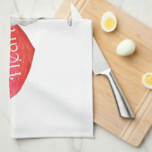 ビーグルバレンタイン キッチンタオル (四つ折り)