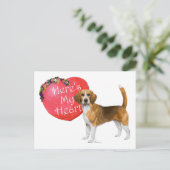 ビーグルバレンタイン シーズンポストカード (スタンド正面)