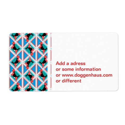 ビーグルパターンクアトロドッグ ラベル (正面)