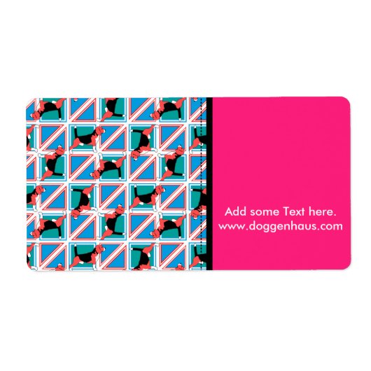 ビーグルパターンクアトロドッグ ラベル (正面)