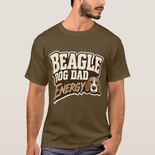 ビーグルパパのエネルギーTシャツ Tシャツ (正面)
