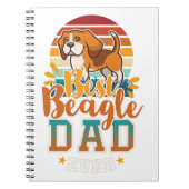 ビーグルパパイングリッシュbeagle dog daddy far愛犬家 ノートブック (正面)