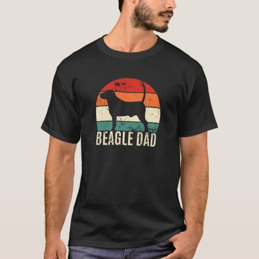 ビーグルパパ 犬の父 Tシャツ (正面)