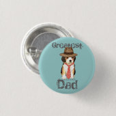 ビーグルパパ 缶バッジ (正面&裏面)