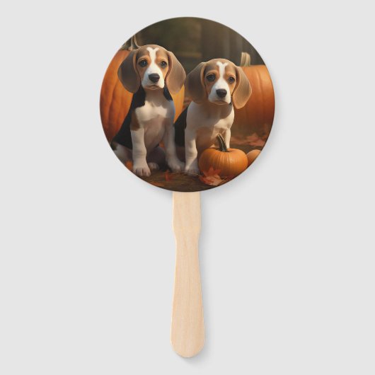 ビーグルパピーオータムデライトカボチャ ハンドファン (裏面)