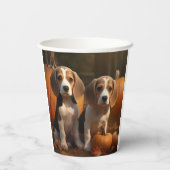 ビーグルパピーオータムデライトカボチャ 紙コップ (裏面)