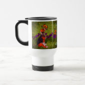 ビーグルパピーチョウチョウ犬パーソナライズされた芸術 トラベルマグ (左)