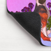 ビーグルパピーチョウ マウスパッド (コーナー)