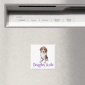 ビーグルパピードッグ冷蔵庫用マグネット マグネット (インサイチュ (食洗機))