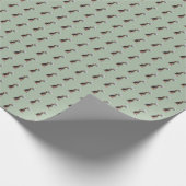 ビーグルパピーホワイトローズ ラッピングペーパー (角)